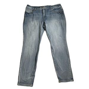 Time And Tru Women's Size 16 Petite Skinny High Rise Blue Jeans